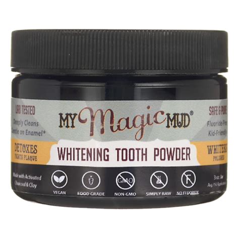Discover the benefits of My Magical Mud Brightening Tooth Powder for a brighter smile